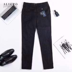 Quần Kaki Nam Màu Black Algk047 - Aligro