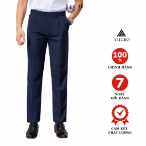 Quần Âu 1 Ly Màu Navy Algl8020 - Aligro