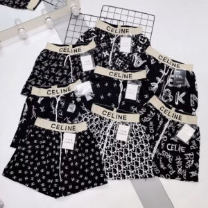 Quần Short Lụa Họa Tiết Dáng Xòe Cạp In Chữ Chuẩn Hotgirl Sldcq91 - Diepchi Fashion