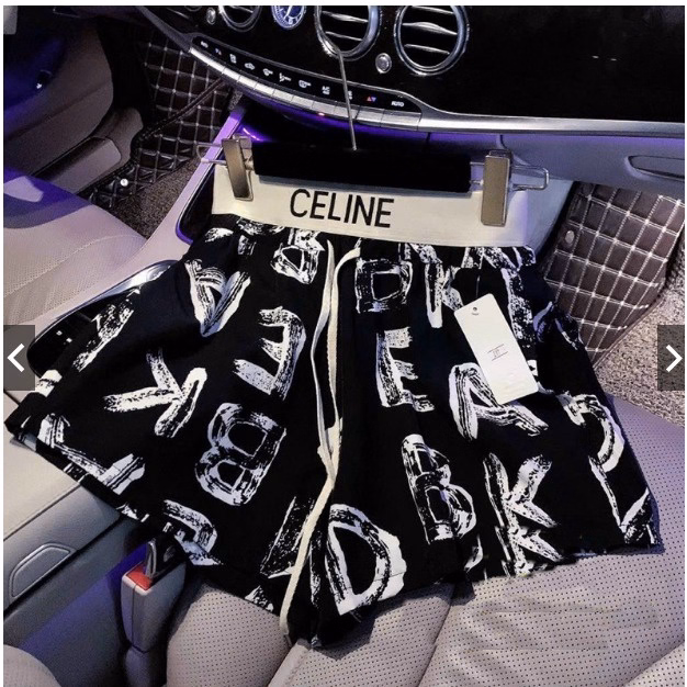 Quần Short Lụa Họa Tiết Dáng Xòe Cạp In Chữ Chuẩn Hotgirl Sldcq91 - Diepchi Fashion - Ảnh 2