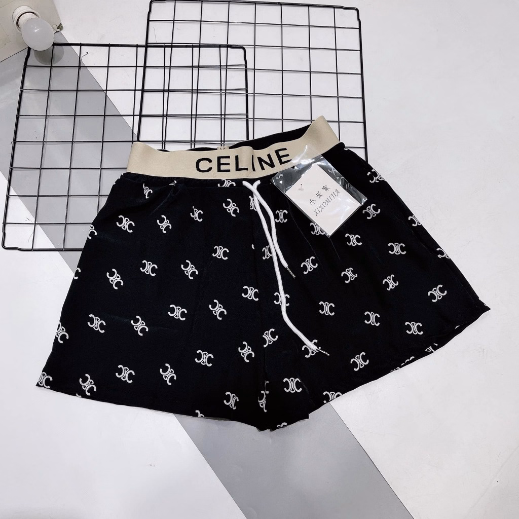 Quần Short Lụa Họa Tiết Dáng Xòe Cạp In Chữ Chuẩn Hotgirl Sldcq91 - Diepchi Fashion - Ảnh 6