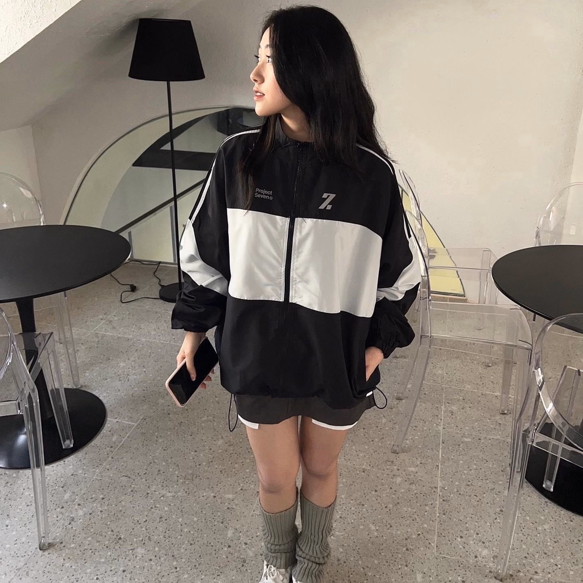 Áo Khoác Dù Bomber 7Zia Logo 2023 Form Rộng 2 Lớp Gu018 - Sam Store - Ảnh 6