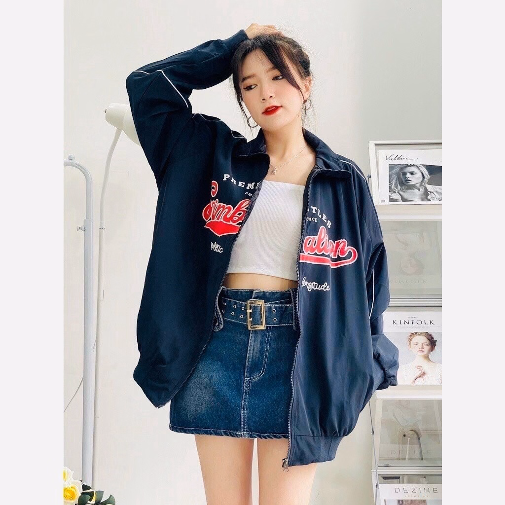 Áo Khoác Dù Bomber Simbalion 2023 Form Rộng 2 Lớp Gu020 - Sam Store