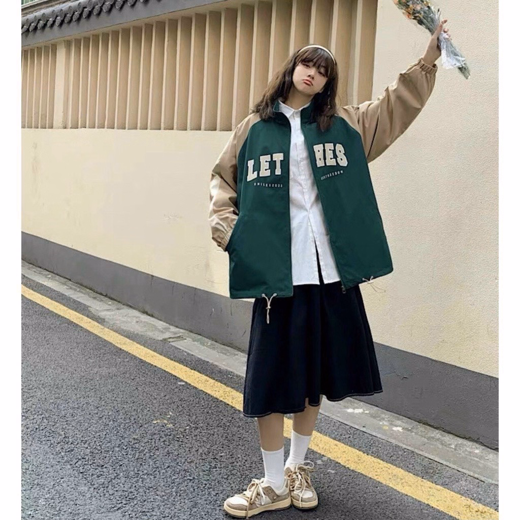 Áo Khoác Bomber Dù Lethes Nam Nữ Form Rộng 2 Lớp Sa16 - Sam Store - Ảnh 8