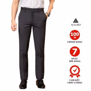 Quần Âu Black Kẻ Sọc Nhỏ Algo1035 - Aligro
