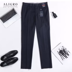 Quần Âu Màu Navy Xương Cá Algo1033 - Aligro