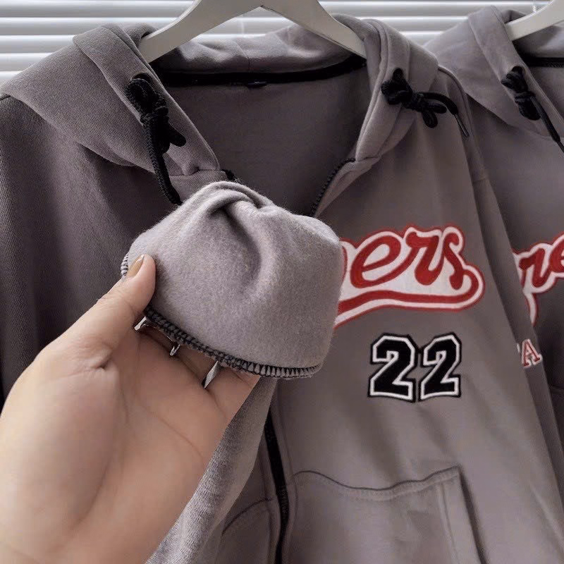 Áo Khoác Nỉ Nam Nữ Phối Chứ Brewers 22 Độc Đáo Cá Tính Tp678 - Golden Dream - Ảnh 3