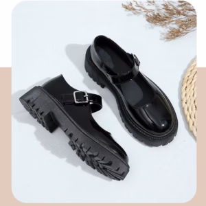 Giày Nữ Lolita, Giày Đốc Búp Bê Quai Hậu Dây Cài Phong Cách Hàn Quốc 210 - Larita Fashion