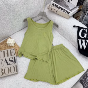 Bộ Đồ Mặc Nhà Nữ Thêu Hình Thỏ Dễ Thương Slcxb34 - Chipxinhxk