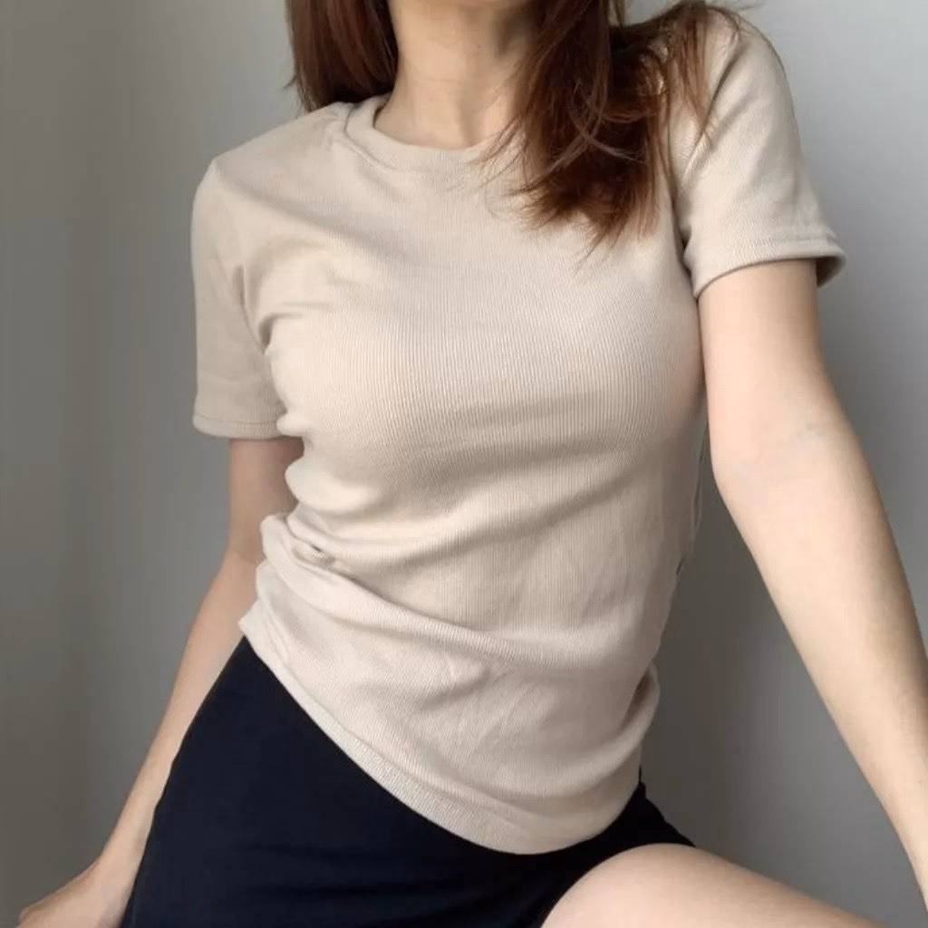 Áo Thun Body Nữ Trơn Cổ Tròn Tay Ngắn Ug465 - Nana House