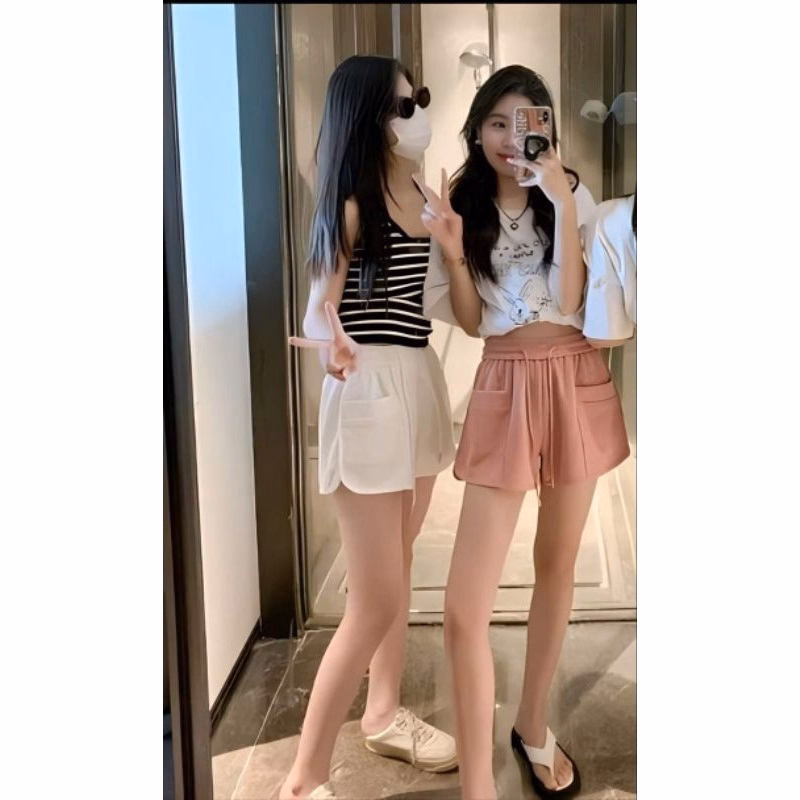 Quần Short Chất Da Cá Phối Túi To Xẻ 2 Bên Sành Điệu Sldcq59 - Diepchi Fashion - Ảnh 2