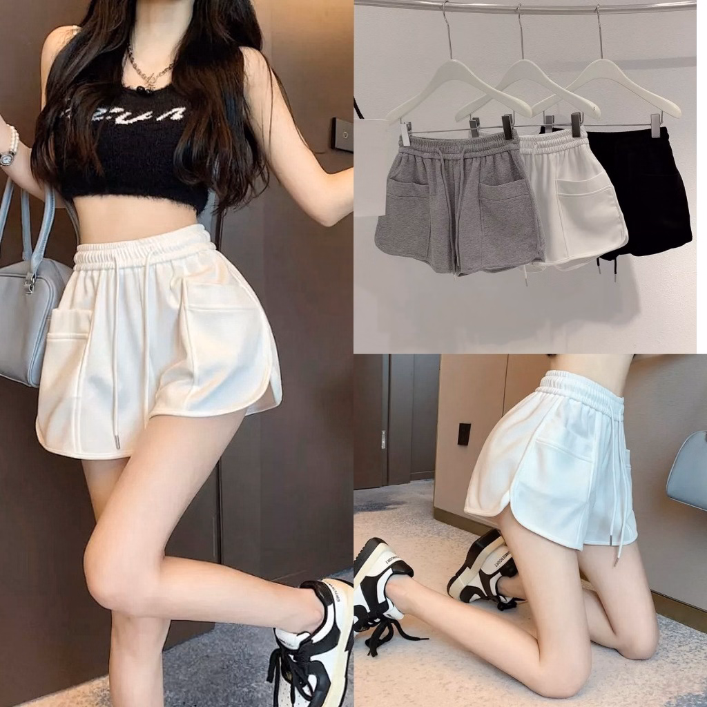 Quần Short Chất Da Cá Phối Túi To Xẻ 2 Bên Sành Điệu Sldcq59 - Diepchi Fashion