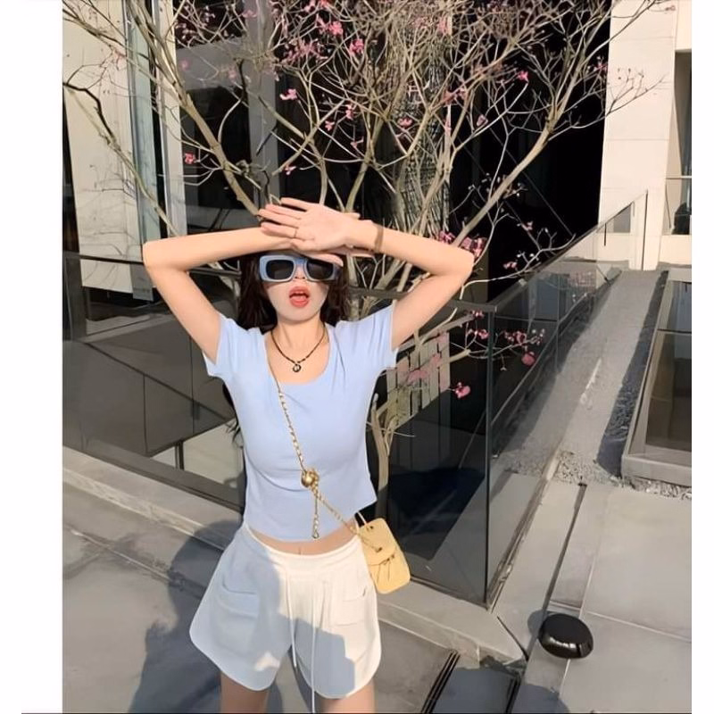 Quần Short Chất Da Cá Phối Túi To Xẻ 2 Bên Sành Điệu Sldcq59 - Diepchi Fashion - Ảnh 8