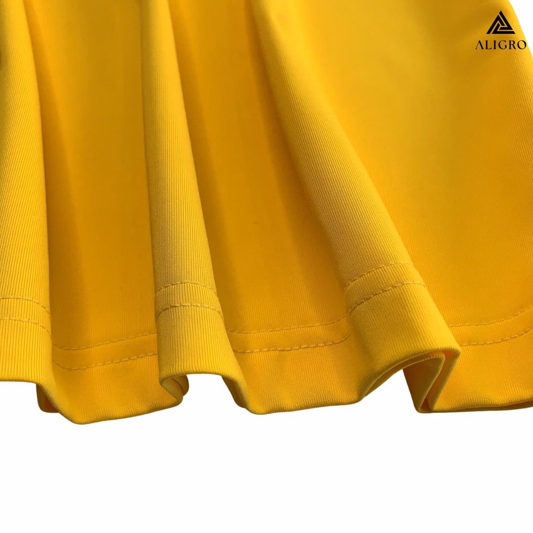 Áo Polo Golf Nam Ngắn Tay Chất Vải Coolmax Màu Vàng Năng Động Algplo109- Aligro - Ảnh 8