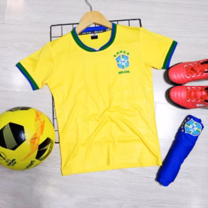 Bộ Quần Áo Đá Bóng Trẻ Em Brazil Sân Nhà Jpbd19Teb - Zinpro