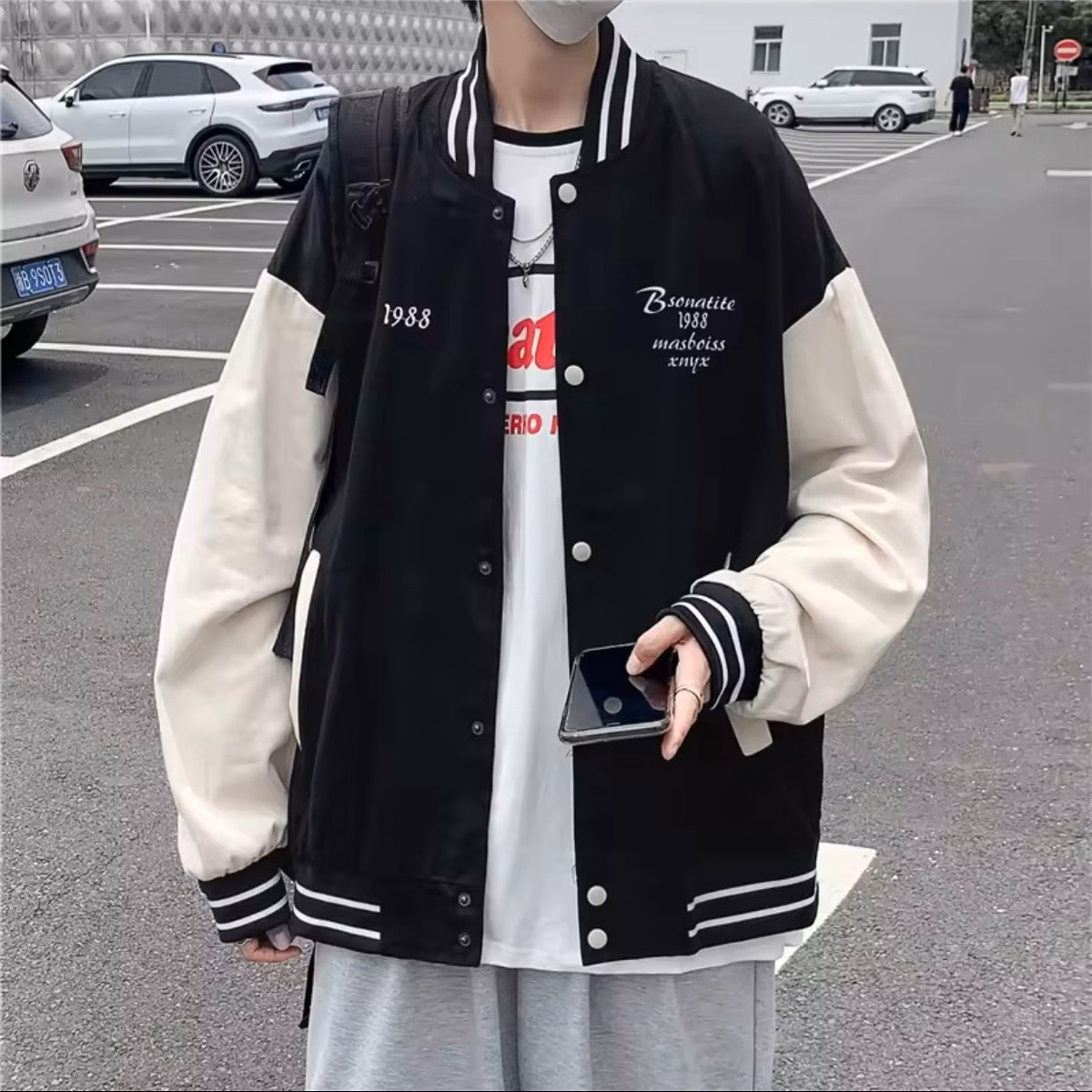 Áo Khoác Bomber 1983 Chất Dù 2 Lớp Nam Nữ Rộng Uinsex Sa43 - Sam Store - Ảnh 5