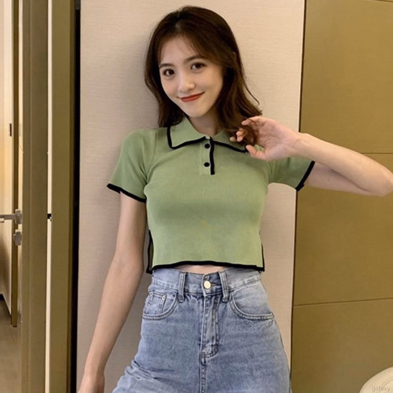 Áo Len Cổ Bẻ Phối Viền Xẻ Tà 2 Bên Độc Đáo Sldca176 - Diepchi Fashion - Ảnh 7