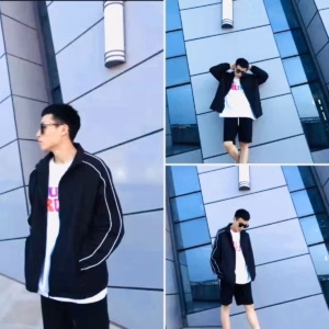 Áo Khoác Bomber Dù Chạy Sọc Tay Nam Nữ Form Rộng 2 Lớp Sa48 - Sam Store