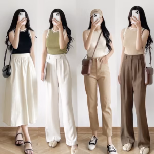 Áo Len 3 Lỗ Gân Nổi Viền Phối Màu Cực Xinh Sldca185 - Diepchi Fashion