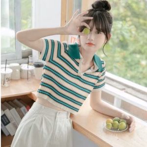 Áo Len Tăm Cổ Đức Họa Tiết Kẻ Nhỏ Mẫu Mới Slcxa182 - Chipxinhxk