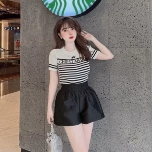 Áo Len Cộc Tay In Chữ Cd Kết Hợp Ngôi Sao Trước Ngực Slcxa170 - Chipxinhxk