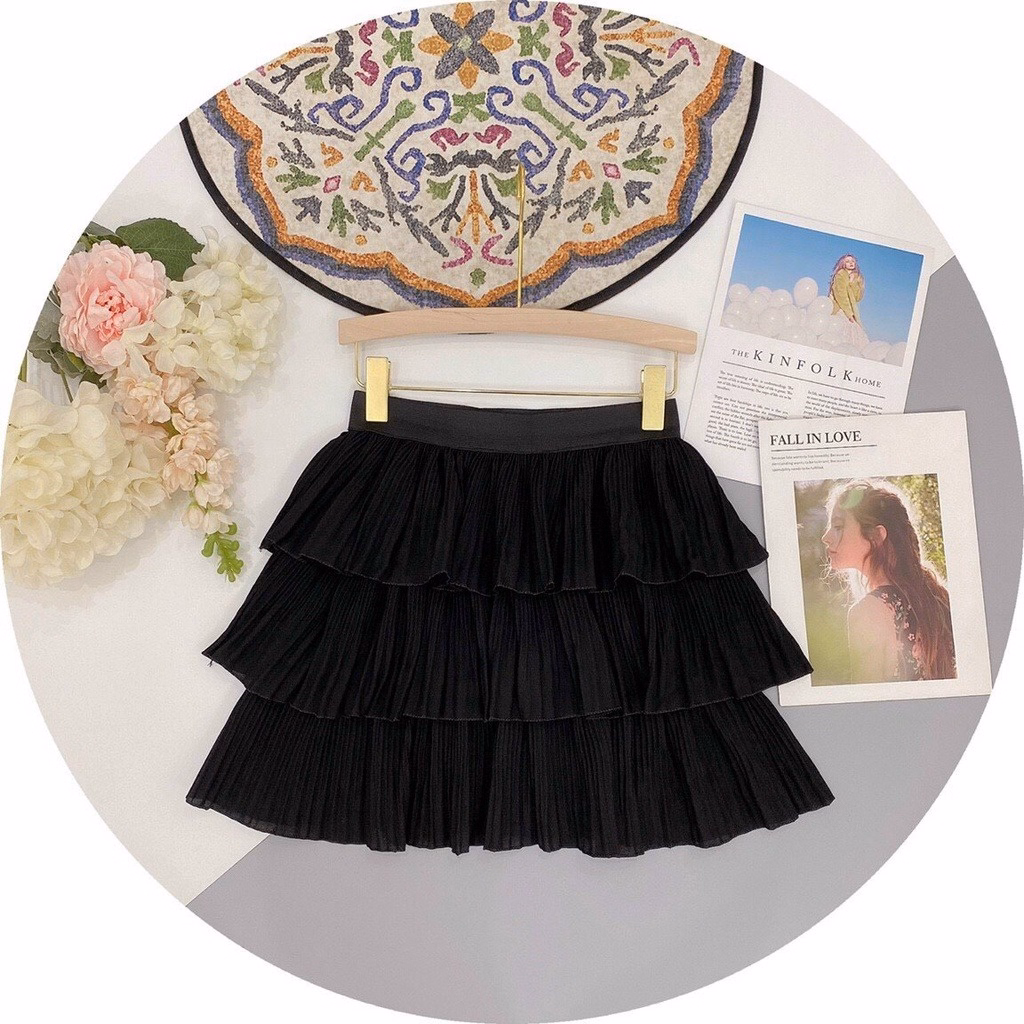 Chân Váy Voan 3 Tầng Dập Ly Dáng Ngắn Cạp Chun Co Giãn 4 Chiều Sldcv10 - Diepchi Fashion - Ảnh 7