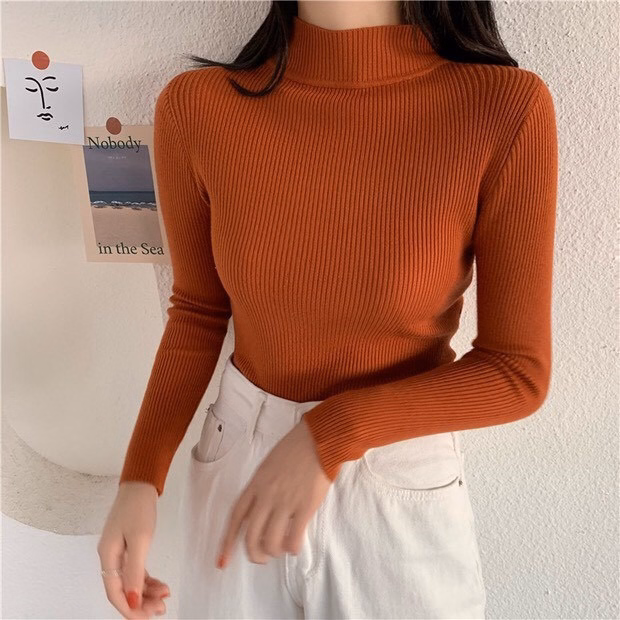 Áo Len Tăm Cổ 3Cm Chất Len Mềm Mịn Phong Cách Hàn Quốc Slcxa58 - Chipxinhxk - Ảnh 10