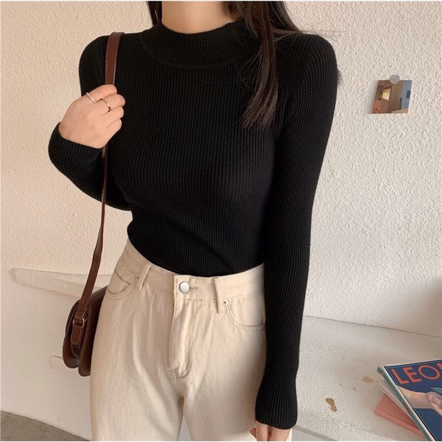 Áo Len Tăm Cổ 3Cm Chất Len Mềm Mịn Phong Cách Hàn Quốc Slcxa58 - Chipxinhxk - Ảnh 13