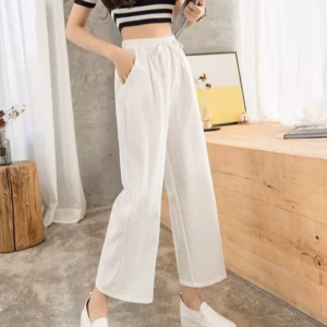 Quần Dài Nữ Ống Suông Vải Đũi Mềm Mát - Ausa House