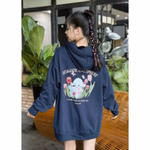 Áo Khoác Nữ Chất Vải Nỉ In Hình Cừu Giữ Rừng Hoa Tp30 - Golden Dream