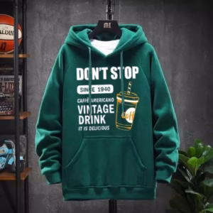 Áo Hoodie Don'Stop Xanh Unisex Form Rộng