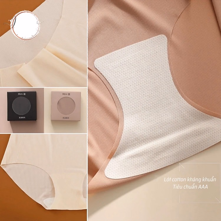 Quần Lót Nữ Su Thạch Băng Lụa Không Viền, Kháng Khuẩn Hộp Mini Siêu Tàng Hình Ctb275 - Bechip - Ảnh 11