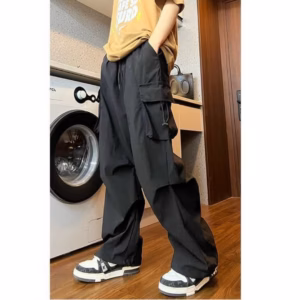 Quần Dài Nam Nữ Unisex Kaki Túi Hộp Ống Rộng Suông - Ausa House