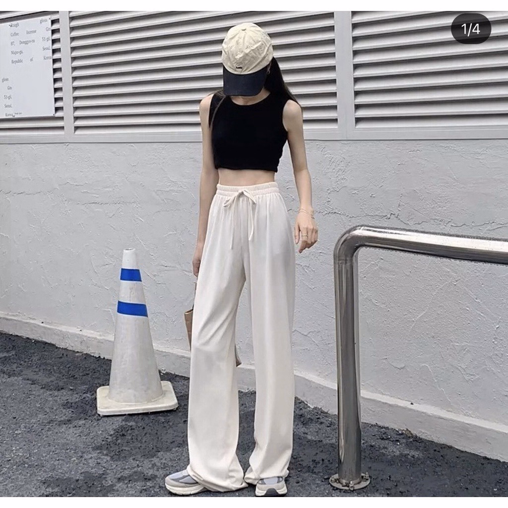 Quần Ống Rộng Kiểu Culottes Chất Gân Tăm Siêu Tôn Dáng Sldcq19 - Diepchi Fashion - Ảnh 3