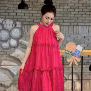 Đầm Váy Nữ Cổ Yếm Form Xòe Sa64 - Sam Store