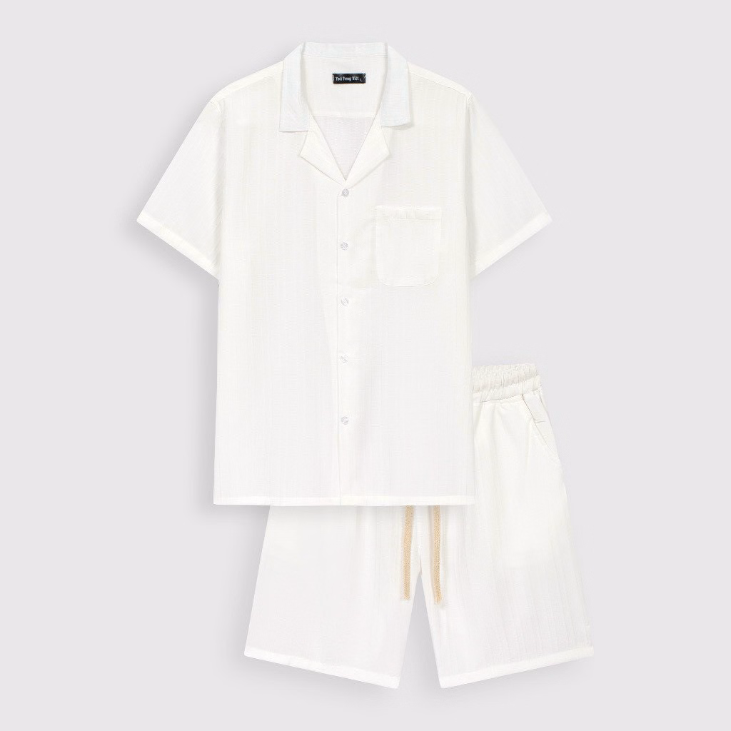 Bộ Quần Áo Nam Nữ Chất Liệu Đũi Gân Co Dãn 4 Chiều Thoáng Mát - Men’S Style - Ảnh 10