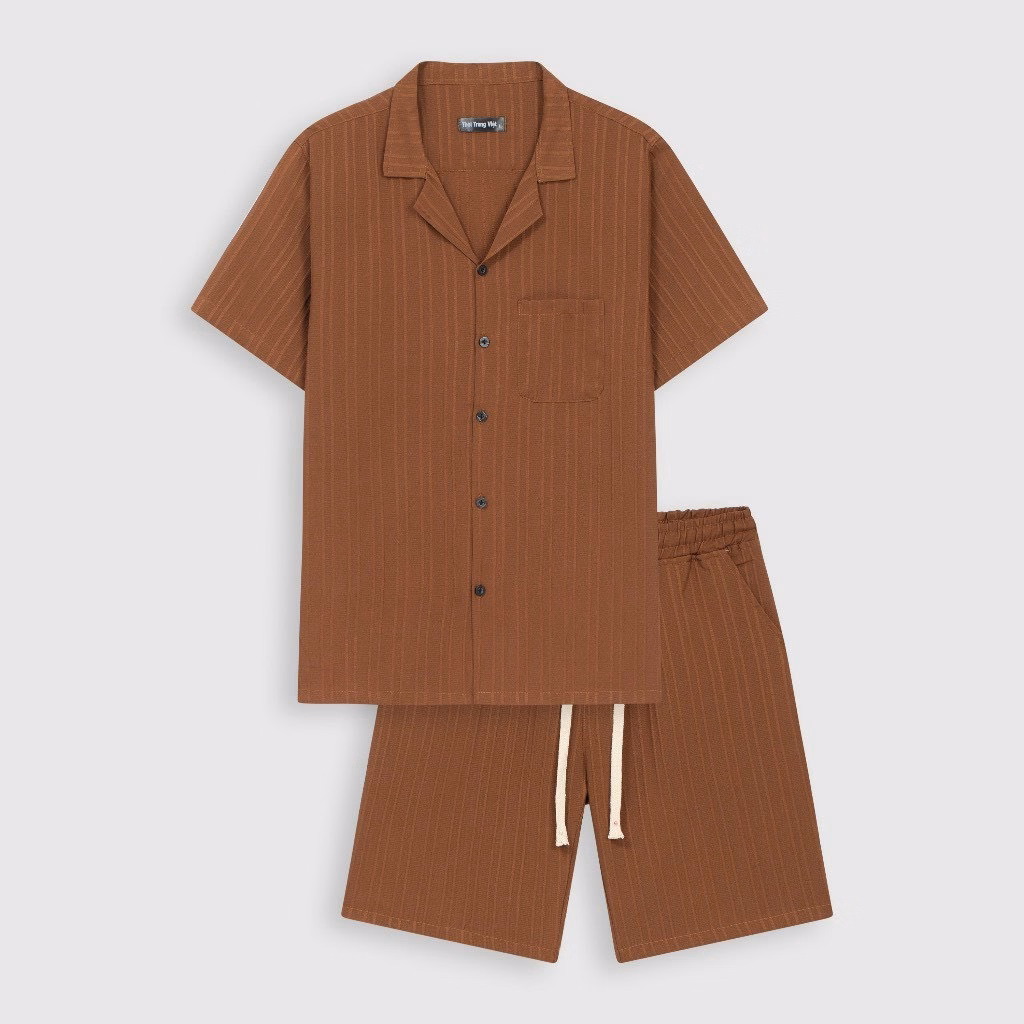 Bộ Quần Áo Nam Nữ Chất Liệu Đũi Gân Co Dãn 4 Chiều Thoáng Mát - Men’S Style - Ảnh 8