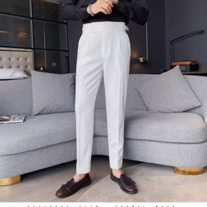 Quần Âu Sidetab Cạp Cao Nam 2 Khuy Phong Cách Hàn Quốc Cao Cấp Form Ôm Kiểu Mới Thời Trang - Tuto5