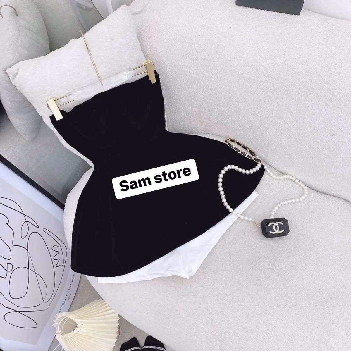 Set Áo Nhung Cúp Ngực Sa75 - Sam Store - Ảnh 5