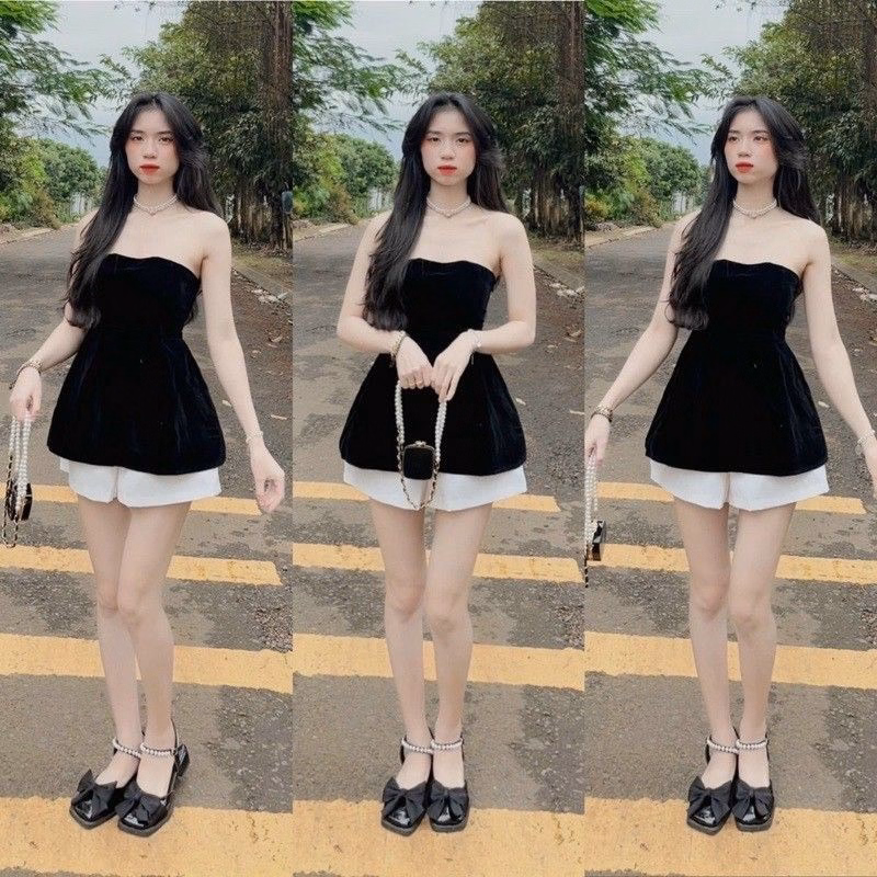 Set Áo Nhung Cúp Ngực Sa75 - Sam Store - Ảnh 2