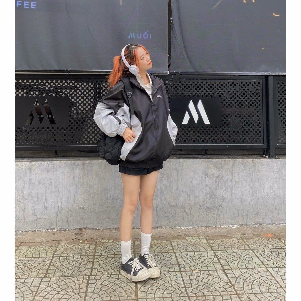 Áo Khoác Dù Cổ Đứng In Chữ Paradoooo Phối Màu Tp77 - Golden Dream - Ảnh 5