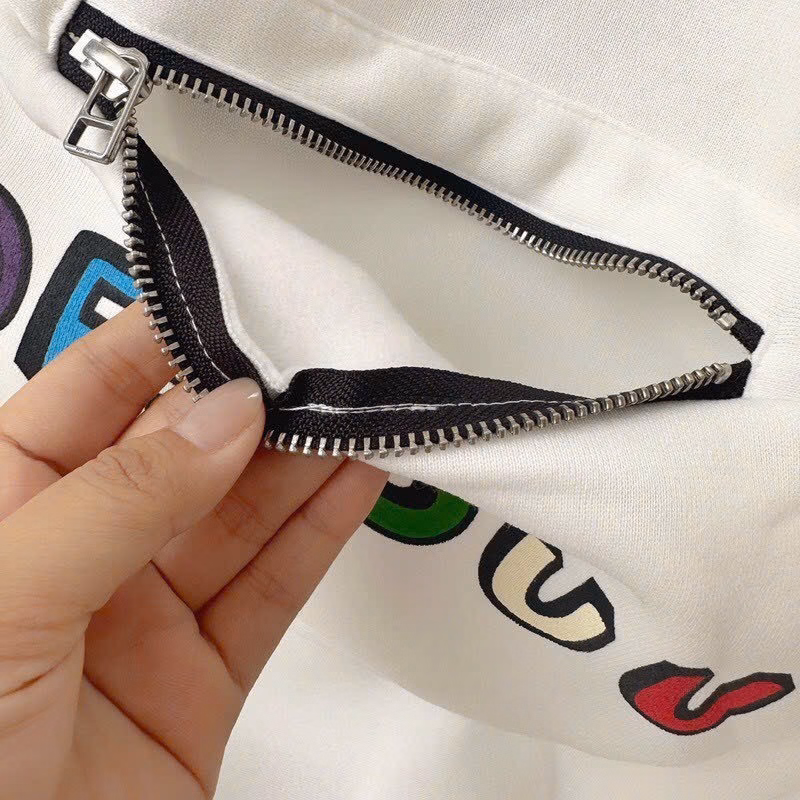 Áo Hoodie Nam Nữ Vải Nỉ Desuuu Phối Túi Bụng Có Khoá Kéo Tp09 - Phương Store - Ảnh 3