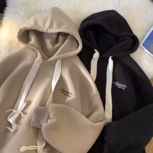 Áo Hoodie Marrullcr Form Rộng Mũ 2 Lớp Chất Nỉ Cotton