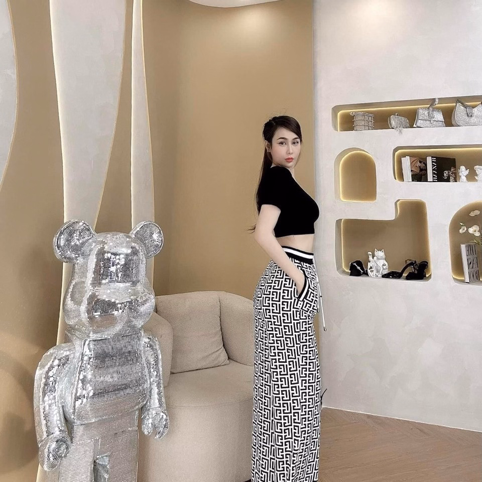 Set Bộ Đồ Nữ Thun In 3D Áo Crotop Phối Quần Dài Chất Gân Sa82 - Sam Store - Ảnh 2