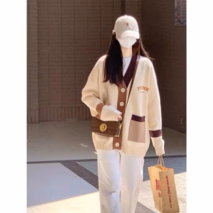 Áo Khoác Cardigan Nỉ Nữ Frlm