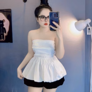 Áo Nữ Quây Xòe Quả Bí - Ausa House