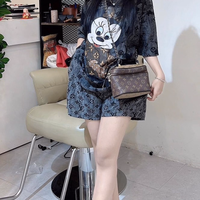 Set Bộ Thun Nữ Cotton Woat Xước Mickey Bt099 - Nana House - Ảnh 3