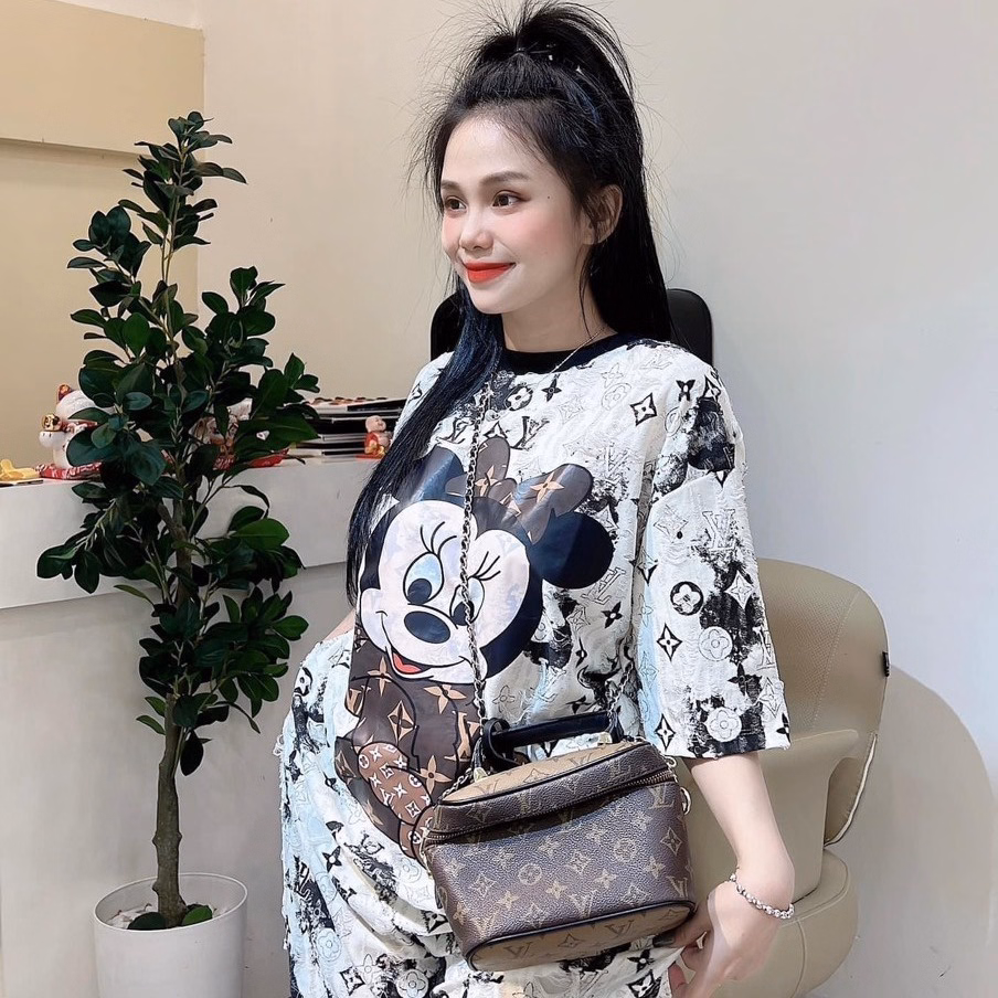 Set Bộ Thun Nữ Cotton Woat Xước Mickey Bt099 - Nana House - Ảnh 5