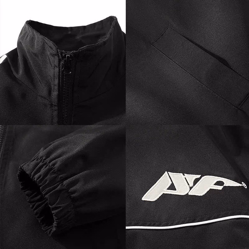 Áo Khoác Dù Nam Nữ 2 Lớp Cổ Đứng Thêu Họa Tiết Af Bigsize 70-90Kg Cao Cấp Chống Nắng - Htm Fashion - Ảnh 6