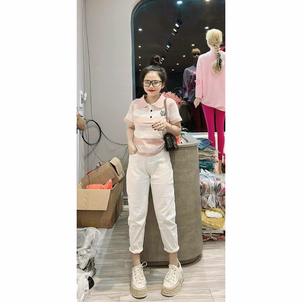 Áo Len Cộc Tay Chất Mongtoghi Thêu Hình Hổ Con Dễ Thương Slcxa195 - Chipxinhxk - Ảnh 8